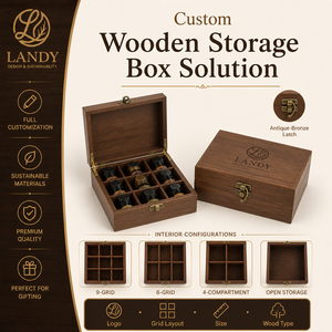 Lussuosa Scatola in Legno Personalizzata per Oli Essenziali con 9 Scomparti, Custodia in Legno di Pino Naturale, Organizzatore Premium per Aromaterapia - Product Image 2