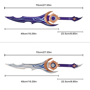 Juego de espada de arma Real de 70cm, juego de nivelación en solitario, espada de juguete Sung Jin Woo <span class=keywords><strong>Moonshadow</strong></span> - Product Image 2