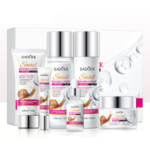 OEM Label <strong>Snail</strong> Recombinant Collagen 6-piece <strong>Face</strong> <strong>Cream</strong> Lotion Skin Care Set Lightening <strong>Cream</strong> Whitening Serum Beauty Products - Product Image 1