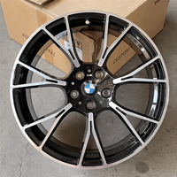 Jantes en alliage forgé noir brillant usiné 18 19 20 pouces 5x112 5x120 Y-Spoke style 789M pour BMW M2 M3 M4 M5 en stock