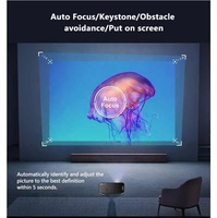 Proyector WiFi Inalámbrico para Juegos, Cine en Casa, TV, Películas, Teléfono, Android 12, 1080P, 4K, Alto Lumen, 1200ANSI, para Uso en Exteriores con Luz Diurna