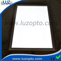 Boîte publicitaire lumineuse led slim a1 a2 a3 a4, avec cadre en aluminium, pour publicité
