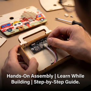 Nuevo Kit Educativo Interactivo DIY STEM, Grabadora <span class=keywords><strong>de</strong></span> Cinta <span class=keywords><strong>de</strong></span> <span class=keywords><strong>Madera</strong></span>, Juguetes Educativos para Niños - Product Image 2