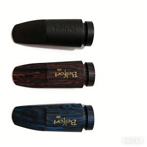 Bocchino per Sassofono Alto e Tenore con Texture Effetto Legno Premium, Bocchino per Sax Lavorato con Precisione con Anello in Ottone, Serie Belfort Jazz - Product Image 2