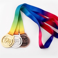 Chine usine vente directe médaille en métal personnalisation Unique gravé en relief en alliage de zinc médailles 3D