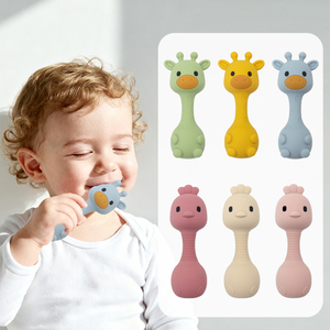 Mordedor Sensorial Suave Personalizado Libre <span class=keywords><strong>de</strong></span> BPA, Martillo <span class=keywords><strong>de</strong></span> Arena para Bebés, Juguetes para la Dentición, Sonajero, Mordedor <span class=keywords><strong>de</strong></span> <span class=keywords><strong>Silicona</strong></span> para Bebés - Product Image 1