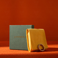 LionwrapacK Petit coffret cadeau pour bijoux, boîte de rangement à tiroirs avec pochette en daim, emballage en papier biodégradable, vente en gros