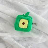 Schattige fruit serie pluche portemonnee schattige pluche portemonnee muntentas datakabeltas mond rode tas kindertas cadeau voor meisjes