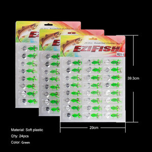 24 piezas 5,5 cm 5g suave Rana pez asesino simulación cebo señuelo de pesca - Product Image 5