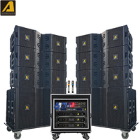 Système de sonorisation professionnel VTX V20+VTX S25, ensemble de haut-parleurs passifs et actifs à trois voies, double 10 pouces, Line Array, Subwoofer