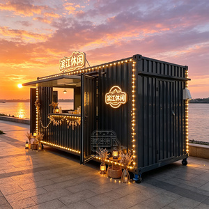 Customized 40ft Shipping Restaurant With Modern Coffee Shop Interior Stainless Steel Equipment <b>Container</b> Cafe - Product Image 3
