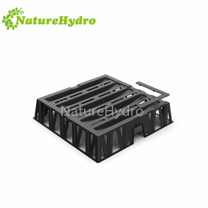 Plante de soucoupe carrée en plastique robuste se dresse 13*13 "support de surélévation de sacs de culture - Product Image 4