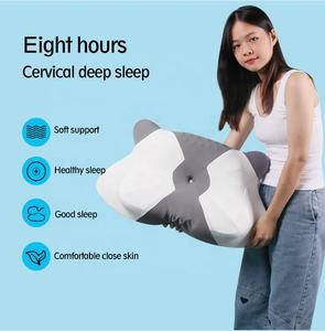Panda de lujo de espuma viscoelástica almohada Cervical ergonómico moderno hipoalergénico transpirable medio firme soporte para el cuello masaje geométrico - Product Image 2