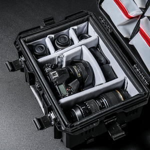 Boîte de rangement pour photographie professionnelle GLARY, boîte de transport portable pour trépied, boîte de transport étanche en plastique pour appareil photo avec sangles - Product Image 2