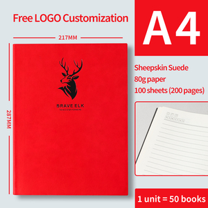 Quaderno <span class=keywords><strong>A4</strong></span> con Copertina Rigida in Pelle PU di Alta Qualità, 100 Fogli, Rilegatura Cucita, Servizio OEM Personalizzato, Vendita Diretta dalla Fabbrica - Product Image 2