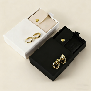 Wholesale Luxury Vintage Square Jewelry Pouch Accessories Packaging for Necklaces Bracelets <b>Earrings</b> Pendants Rectangle Style - Product Image 5