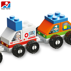 4 en 1 lindo Transporte <span class=keywords><strong>Urbano</strong></span> coche pequeña partícula bloques de construcción DIY juguetes 2 tipo mixto - Product Image 3