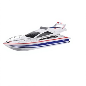 Nouveau Bateau RC Électrique Heng Long 3837 2.4G à Double Moteur Grande Vitesse Prêt à l'emploi Modèle de Bateau de Course Jouet - Bleu - Product Image 3