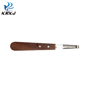 CETTIA KD934 herrador manual de corte de pezuña cuchillo de hoja estrecha de acero inoxidable con mango de madera - Product Image 6