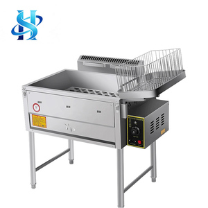 <span class=keywords><strong>Friteuse</strong></span> à gaz commerciale <span class=keywords><strong>avec</strong></span> <span class=keywords><strong>bac</strong></span> à graisse <span class=keywords><strong>amovible</strong></span>, <span class=keywords><strong>friteuse</strong></span> profonde en acier inoxydable pour l'usine de transformation des aliments frits - Product Image 1