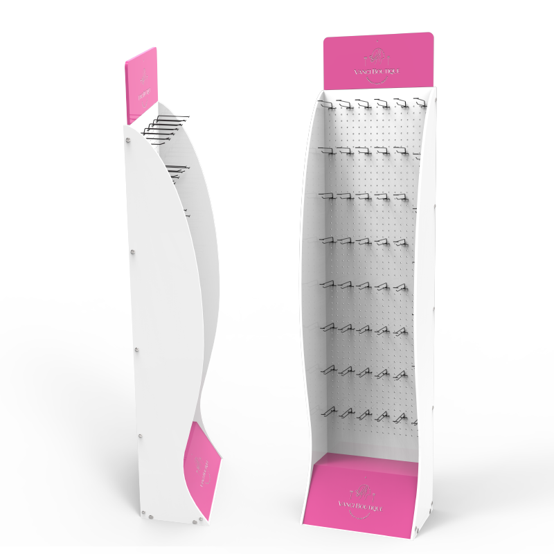 Apache for PVC Foam Pegboard Display Stand for Supermarket Advertising Nail Polish Racks Customized Color Logo for Design — view 1