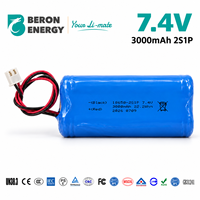 Mini batterie UPS 7.4V 3000mAh 18650 2S1P pour routeur WiFi, modem, caméra IP, alimentation de secours