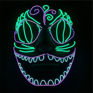 Suministro de China precio de venta al por mayor <span class=keywords><strong>profesional</strong></span> <span class=keywords><strong>LED</strong></span> que brilla intensamente fiesta de Halloween máscara - Product Image 1
