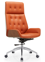 Chaise de Visiteur Exécutive Ergonomique Haut de Gamme en Cuir Moderne avec Base Chromée, Pivotante et Réglable, Design Capitonnée, pour Bureau à Domicile