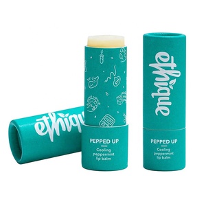 맞춤형 프라이빗 라벨 푸쉬업 종이 실린더 패키지 립밤 용기 스크럽 글로스 크래프트 튜브 포장 - Product Image 1