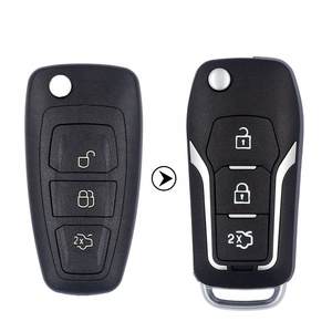 Thích hợp cho tập trung <span class=keywords><strong>Ford</strong></span> mới, vỏ chìa khóa sửa đổi MONDEO; zhisheng, Ecosport, Kuga gấp vỏ chìa khóa từ xa với lưỡi hu101 - Product Image 1
