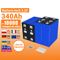Batterie LiFePO4 prismatique à semi-conducteurs Battero 3.2V 340Ah, cellules de batterie à 8000 cycles, 280Ah/302Ah/324Ah pour stockage d'énergie solaire domestique, onduleur et camping-car