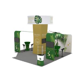 Di alta qualità a forma curva in alluminio 100% poliestere Full Color pubblicità pavimento in piedi esposizione - Product Image 6