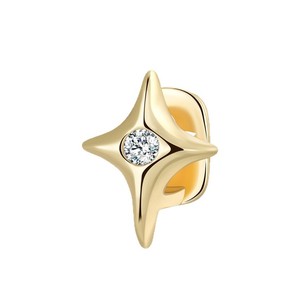 Grillz en forme d'étoile or et argent avec sertissage zircon pour fête, accessoires dentaires unisexes - Product Image 5
