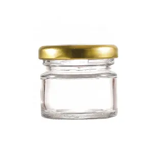 25ml en iyi bal ayı kavanoz cam gıda reçel konteyner yuvarlak flakon ambalaj ile büküm kapalı kapak