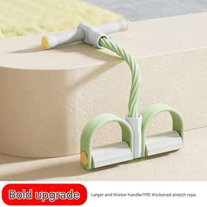 6 tubos de alta calidad respetuoso con el medio ambiente Yoga y Pilates Fitness Pedal elástico bandas de resistencia 2,5 kg resistencia peso equivalente - Product Image 5