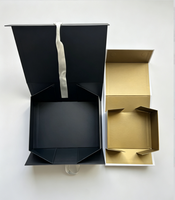 Boîte cadeau pliable magnétique de luxe avec logo personnalisé, fermeture magnétique, en carton, pour chaussures, vêtements, emballages d'expédition