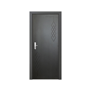 Modèle 3D de haute qualité, porte extérieure en bois massif MDF pour appartements, surface finie de style moderne, OEM/ODM, usine du Vietnam - Product Image 2