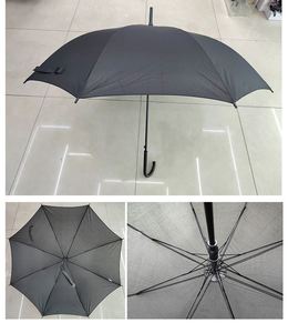 Paraguas de Barra Larga con Apertura Automática de 8 Varillas, Económico, con Logotipo Personalizado, Color Negro, para Venta al por Mayor a Bajo Precio en Tiendas de Artículos a un Dólar, Temporada de Lluvia - Product Image 2