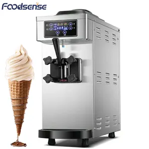 ステンレス鋼ホットセールフロアスタンディングアイスクリームマシンフローズンヨーグルトアイスクリームメーカーソフトクリームマシンコマーシャル