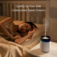 Nouvelle machine d'aromathérapie électrique portable mini de 300 ml, diffuseur d'huiles essentielles ultrasonique, lumière de nuit à gradient USB pour la maison