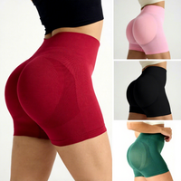 Pantalon de yoga grande taille transfrontalier, taille haute élastique, respirant, sans couture, effet ventre plat, séchage rapide, motif uni, pour la course