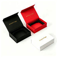 Boîte cadeau magnétique carrée en carton rigide avec insert en mousse EVA, logo personnalisé imprimé pour l'emballage de cosmétiques, de bijoux, de montres