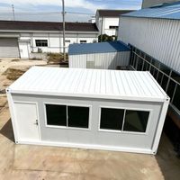 Maisons conteneurs mobiles à ossature en acier durable, économiques, à bas prix, 20 pieds, 40 pieds, préfabriquées, assemblées