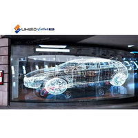 UHLED şeffaf Led Film şeffaf cam LED ekran LED kristal ince Film ekran şeffaf Film ekran cam