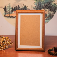 Disesuaikan kayu Solid bingkai foto Set di Indonesia cendana emas cendana Walnut & warna jati melubangi Tenon desain Fillet
