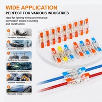 Connecteur rapide à sertir, bornier en laiton étamé pour connexion de câbles