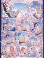 Cartes de jeu de société DW en PVC, imprimées en couleur, avec motifs d'anime dessinés à la main, pour anniversaire, coffret cadeau, famille, elfes, bébés