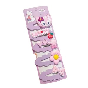 Estrella de dibujos animados Dailou Plástico Clip lateral Horquilla Nuevas niñas <span class=keywords><strong>Cabello</strong></span> roto Flequillo Niñas pequeñas Sombreros de fiesta para niños - Product Image 5