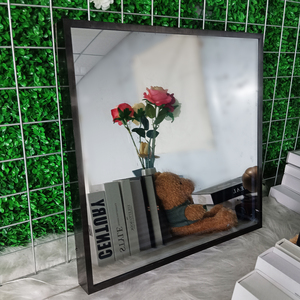 Tùy chỉnh vô hạn gương Logo 3D Neon dấu hiệu RGB LED vuông vòng gương Acrylic các doanh nghiệp neon ánh sáng Vực Thẳm Gương trang trí nội thất - Product Image 4