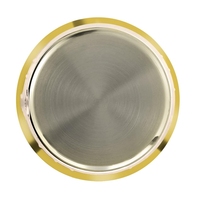 Inserts d'horloge de diamètre 55mm pour horloge de bureau Insert de montre en or à quartz Mini horloge en métal Fit-up